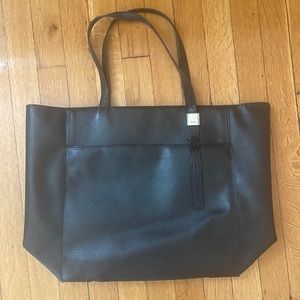 Tumi Leather and Coated Canvas Black Work and Travel Tote